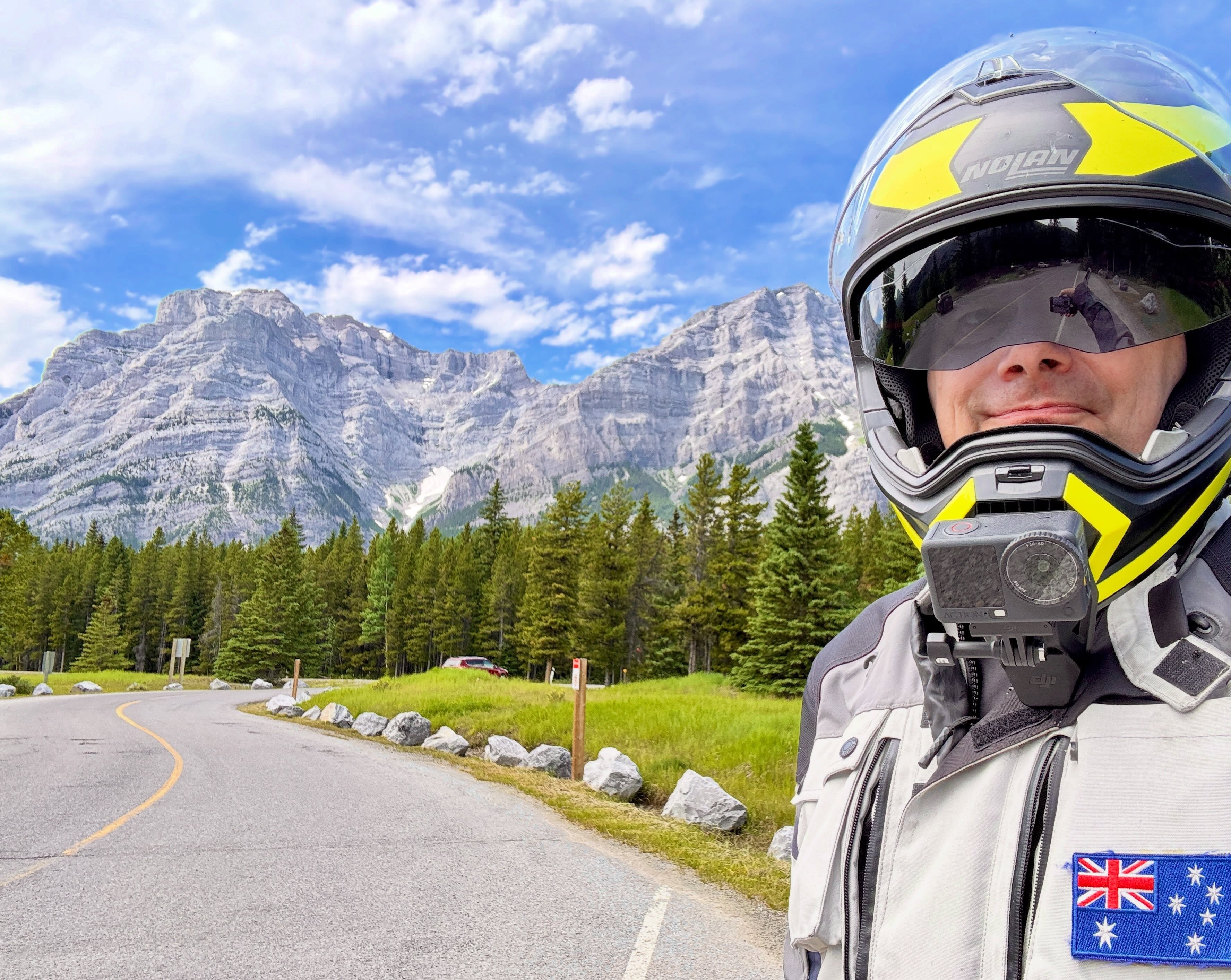 “It would be a challenge to top Norway for scenery” Alberta: “Hold my beer” A jaw dropping ride today on the Kananaskis Trail. #kananaskis #alberta #motorcycletouring #motorcycletravel #motorcycleadventure