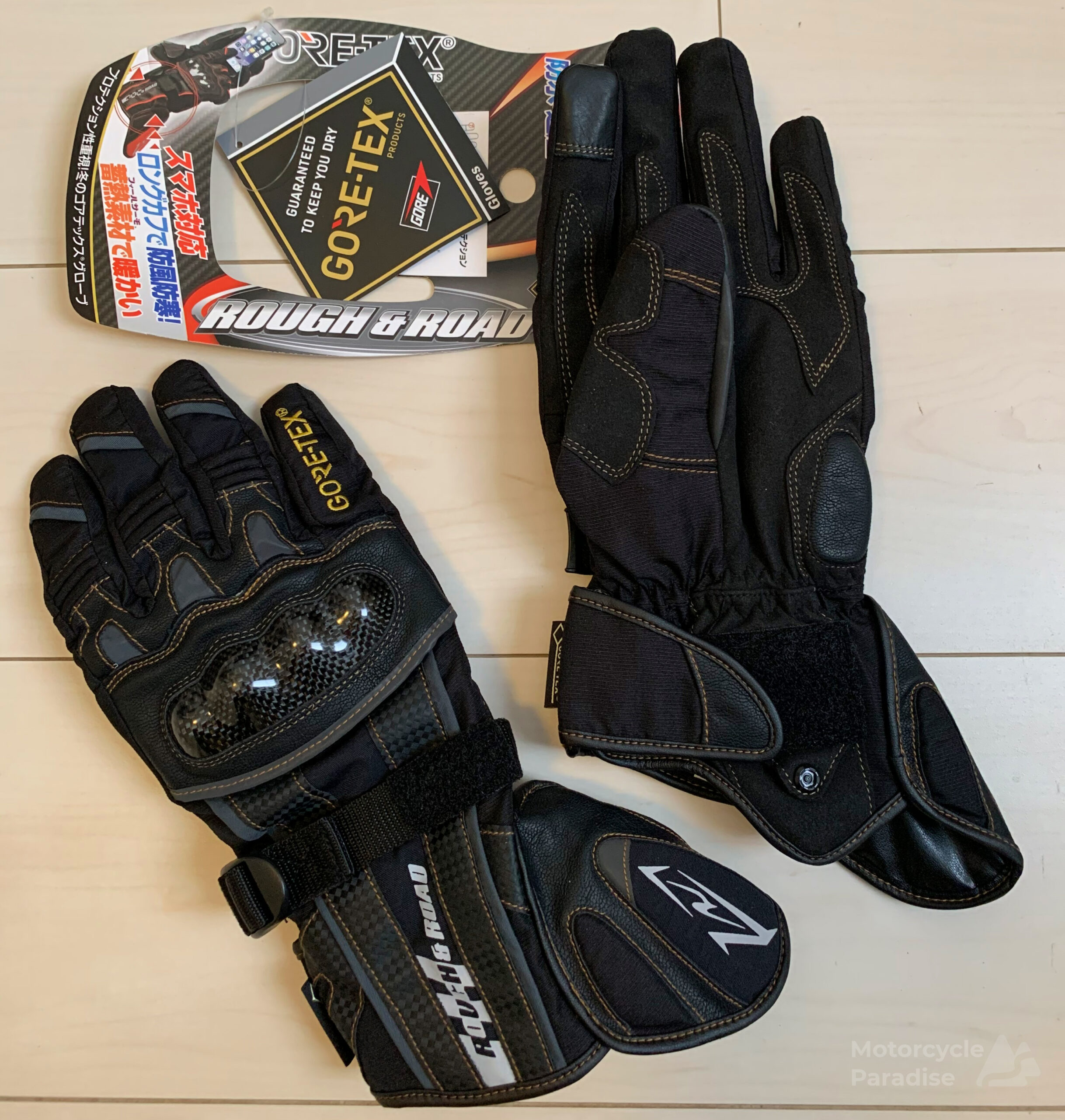 Rough and Road Goretex gloves Motorcycle Paradise